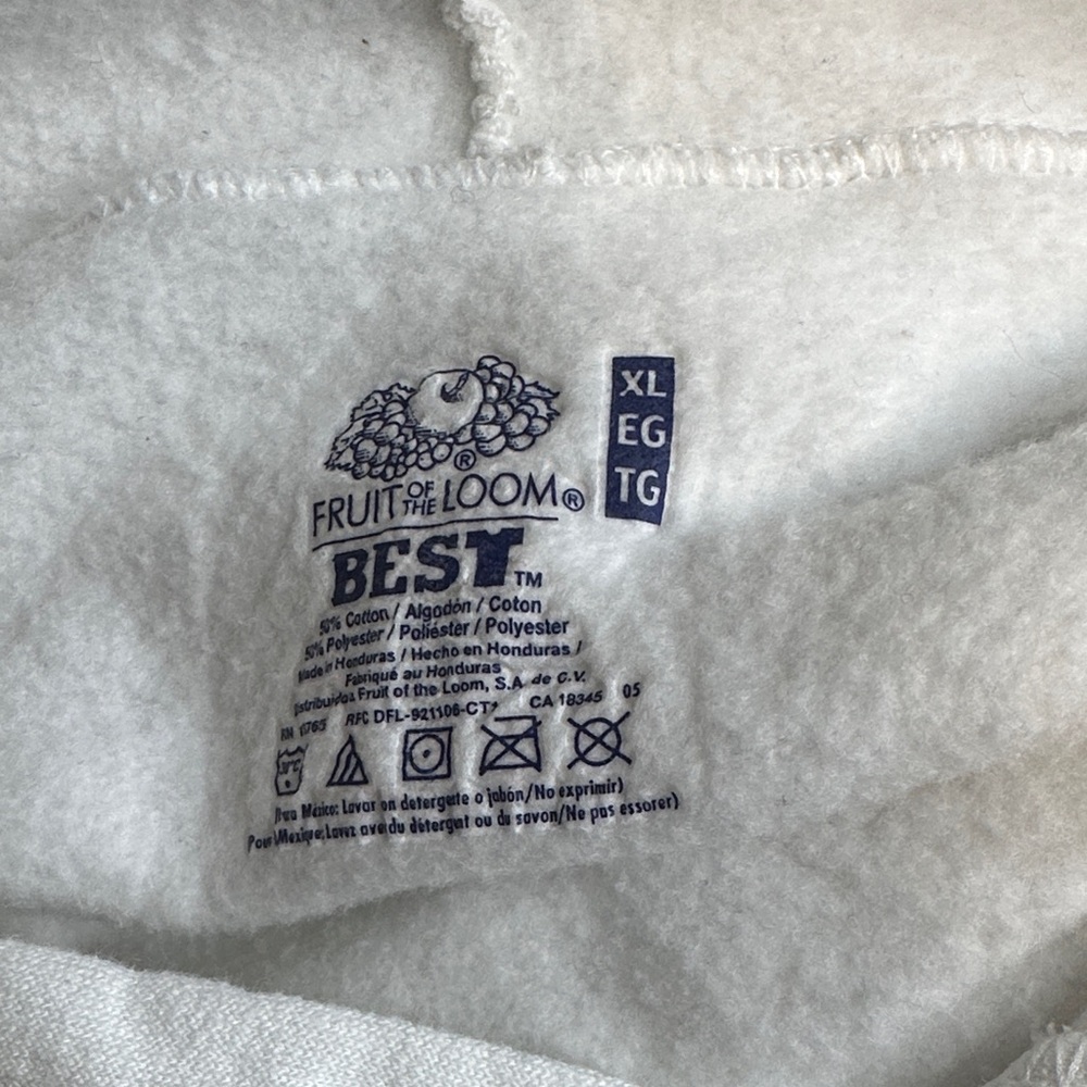 Fruit of the Loom White Penn State Nittany Lions Hoodie - Picture 6 of 6